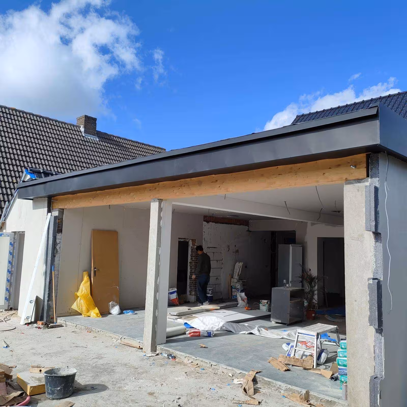 Remplacement de châssis – chantier Renove Construct Hainaut